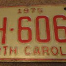1975 AH 6063 North Carolina license plate