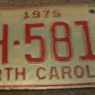 1975 AH 5810 North Carolina license plate