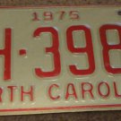 1975 AH 3980 North Carolina license plate