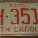 1975 AH 3518 North Carolina license plate