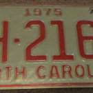 1975 AH 2160 North Carolina license plate