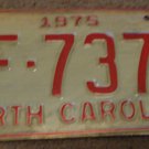 1975 AF 7377 North Carolina license plate