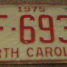1975 AF 6936 North Carolina license plate