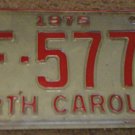 1975 AF 5772 North Carolina license plate