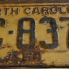 1964 CC 8378 North Carolina license plate