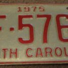 1975 AF 5763 North Carolina license plate
