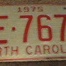 1975 AE 7673 North Carolina license plate