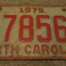 1975 A 78567 North Carolina license plate