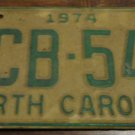 1974 HCB 547 North Carolina license plate