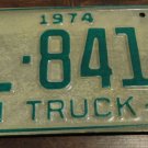 NOS 1974 FL 8417 North Carolina farm truck license plate new old stock