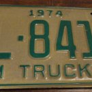NOS 1974 FL 8415 North Carolina farm truck license plate new old stock