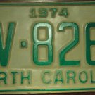 1974 BV 8260 North Carolina license plate