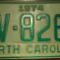1974 BV 8260 North Carolina license plate