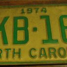 1974 BKB 161 North Carolina license plate
