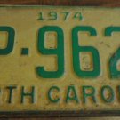1974 AP 9621 North Carolina license plate