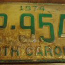 1974 AP 9544 North Carolina license plate