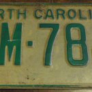 1969 RM 784 North Carolina license plate