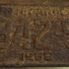 1965 3942 SJ North Carolina license plate