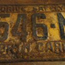 1962 546 N North Carolina license plate