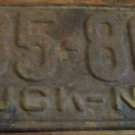 1955 785 860 North Carolina truck license plate