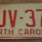 1973 North Carolina license plate HJV 376
