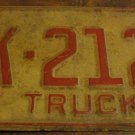 1973 North Carolina farm truck license plate FK 2120