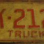 1973 North Carolina farm truck license plate FK 2120