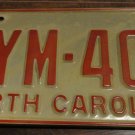 1973 North Carolina license plate DYM 403