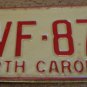 1973 North Carolina license plate CVF 879
