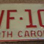1973 North Carolina license plate CVF 109