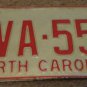 1973 North Carolina license plate CVA 559
