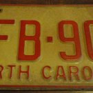 1973 North Carolina license plate CFB 903