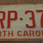 1973 North Carolina license plate CRP 379