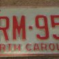 1973 North Carolina license plate CRM 950