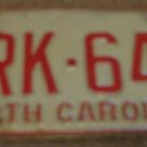 1973 North Carolina license plate CRK 642