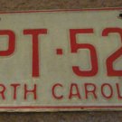 1973 North Carolina license plate CPT 528