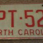 1973 North Carolina license plate CPT 528