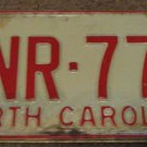 1973 North Carolina license plate CNR 773