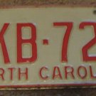 1973 North Carolina license plate CKB 720