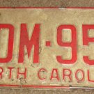 1973 North Carolina license plate CDM 955