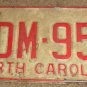 1973 North Carolina license plate CDM 955