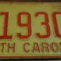 1973 North Carolina license plate B 19302