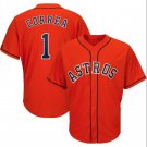 MLB Astros Astros Orange # 1 Correa baseball uniform