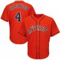 MLB Astros Astros Orange # 4 Springer baseball uniform