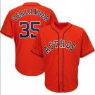 MLB Astros Astros Orange # 35 Verlander baseball uniform