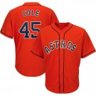 MLB Astros Astros Orange # 45 Cole baseball uniform