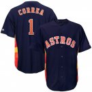 MLB Astros Astros blue # 1 Correa baseball uniform