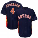 MLB Astros Astros blue # 4 Springer baseball uniform