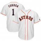 MLB Astros Astros white # 1 Correa baseball uniform