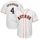 MLB Astros Astros white # 4 Springer baseball uniform